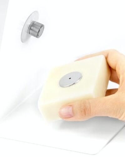 Porte-savon minimaliste aimanté