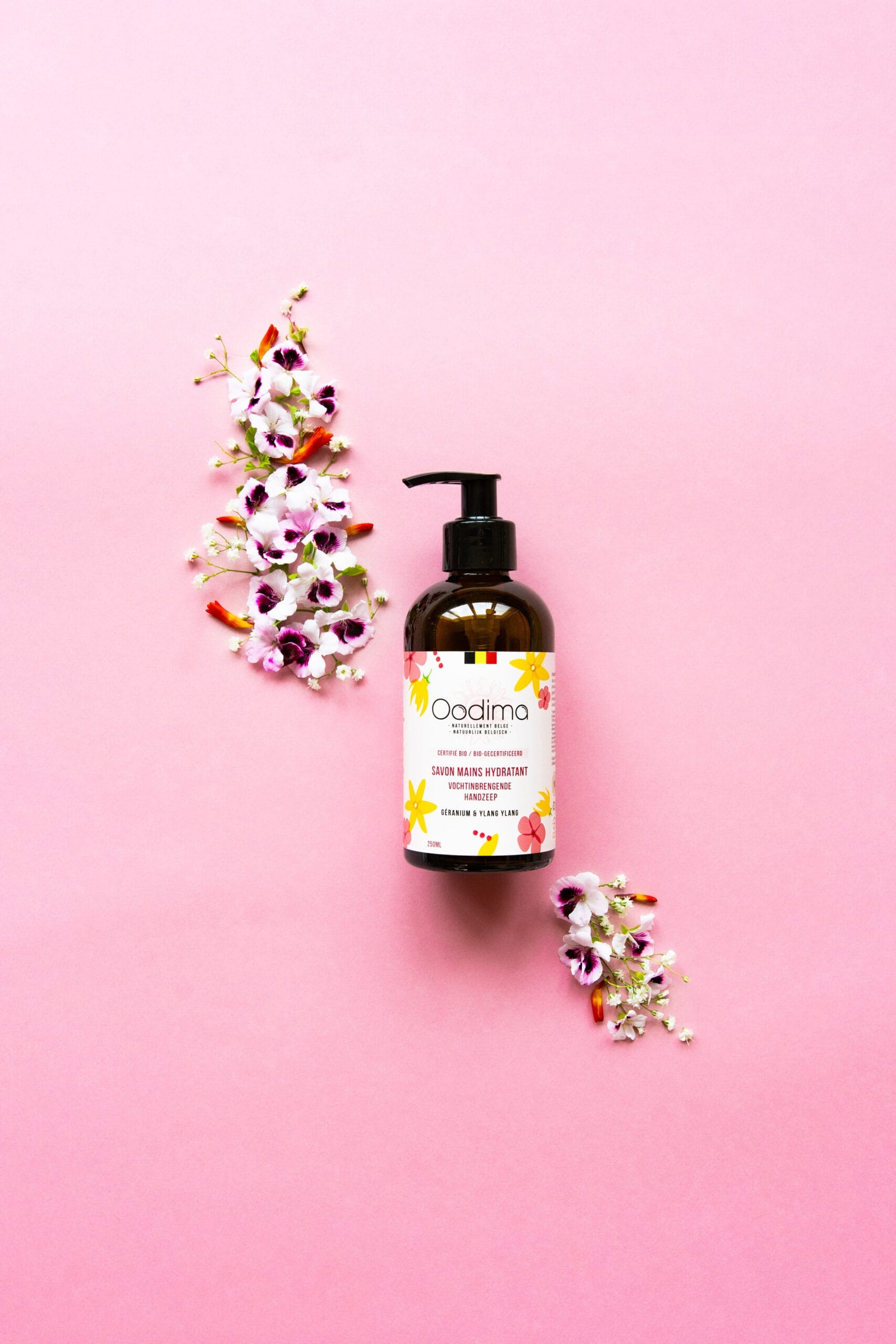 Savon mains - Ylang Ylang et géranium - 250 ml